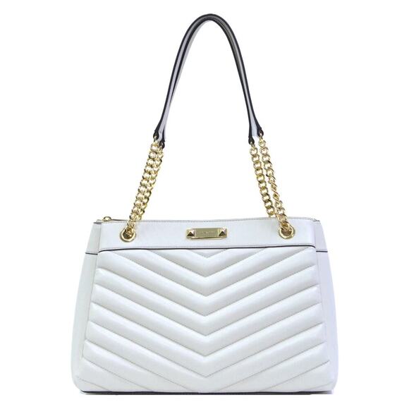 Michael Kors Handbags - Michael Kors White Medium Quilted Bag